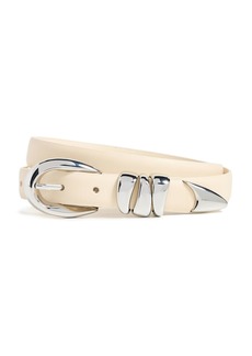 Madewell Women's Triple Metal Keeper Belt  Off White L