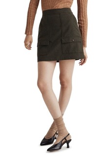 Madewell Wool-Blend Cargo Mini Skirt