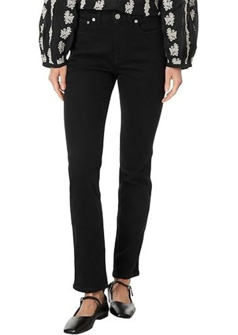 Madewell Midrise Stovepipe in Black Rinse Wash