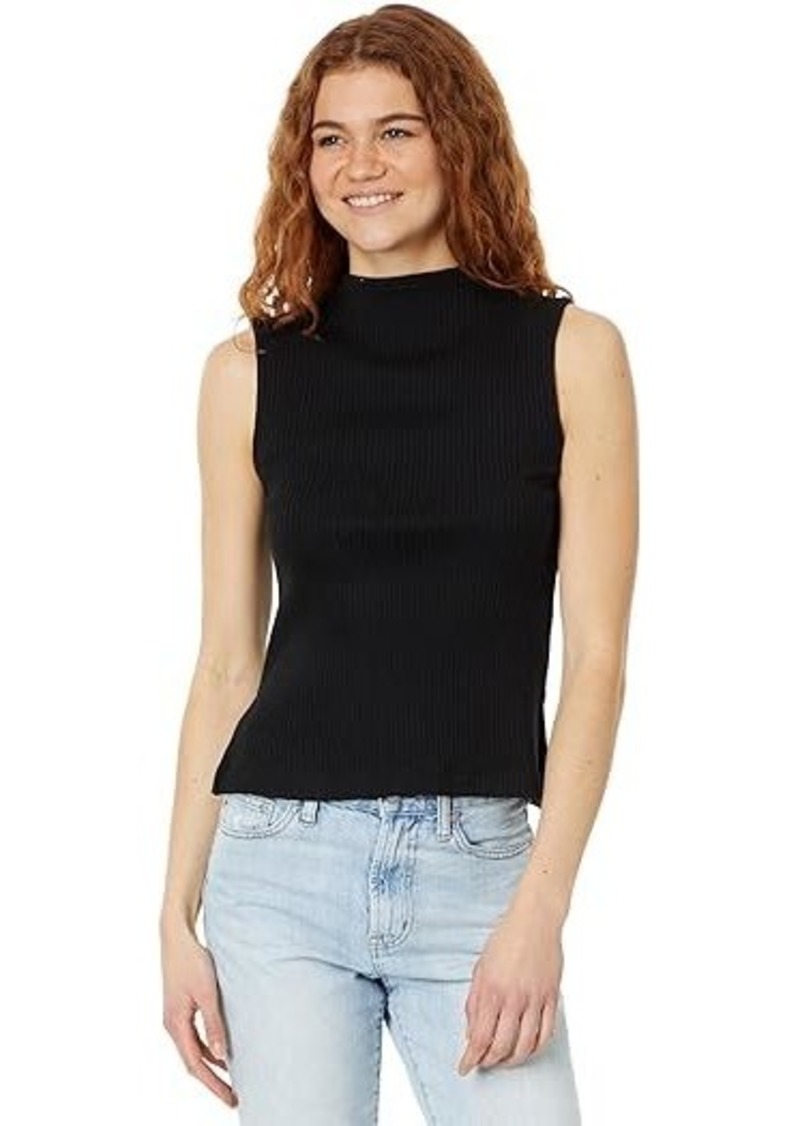 Madewell Side-Slit Mockneck Tank