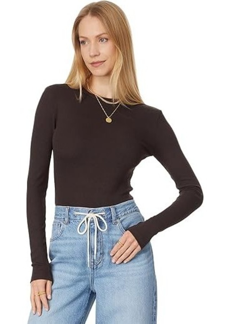 Madewell Modal Rib Long Sleeve Crew Neck