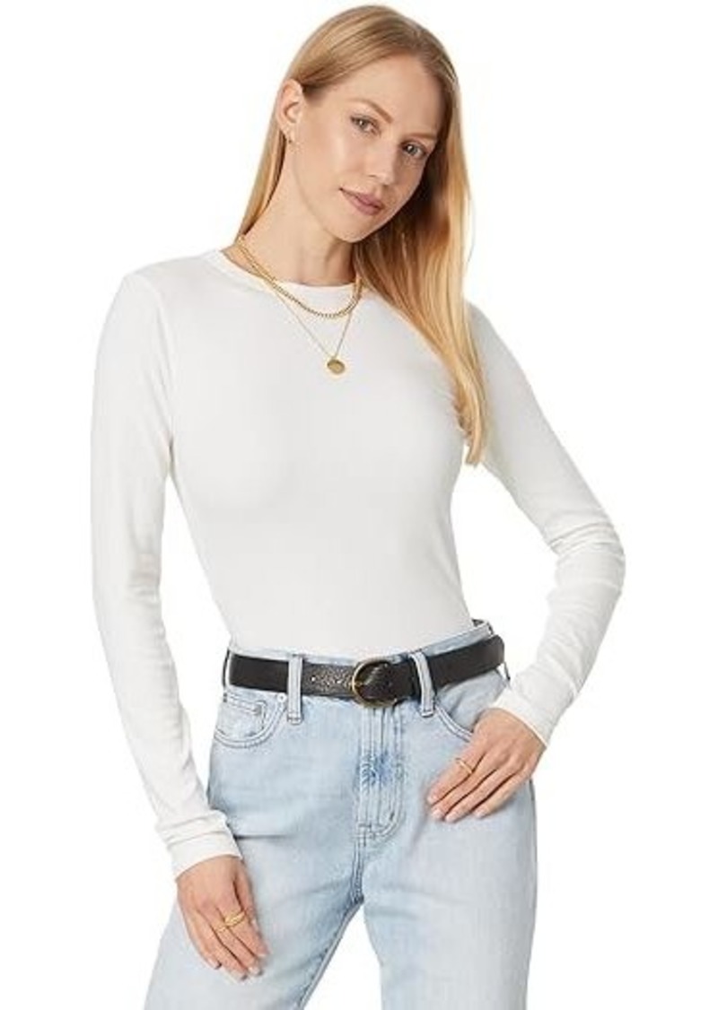 Madewell Modal Rib Long Sleeve Crew Neck