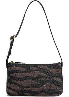 Madewell The Buckle-Strap Shoulder Bag in Bead-Embellished Leather