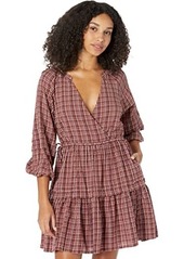 Madewell Seersucker Wrap Mini Dress