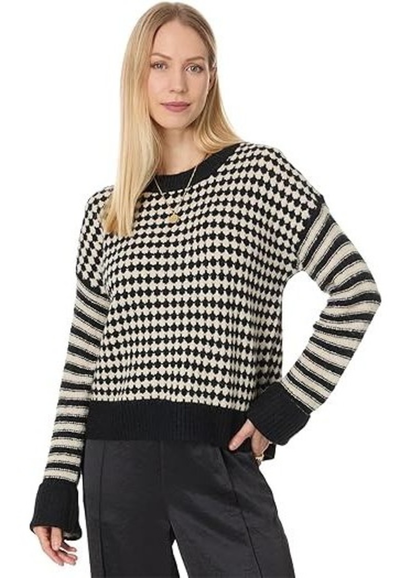 Madewell Pennant Mixed Pattern Pullover