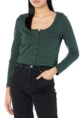 Madewell Pepper Cropped Cardigan Birdseye Check