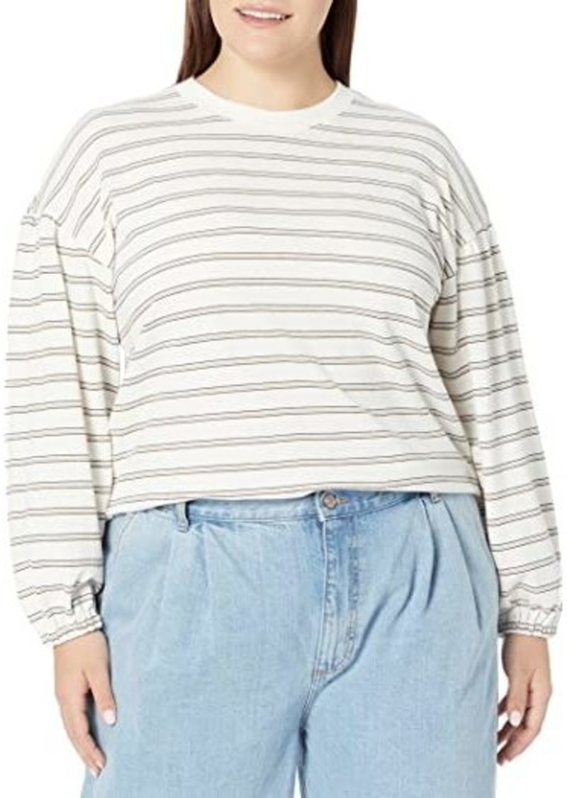 Madewell Plus Cider Long Sleeve Tee - Stripe