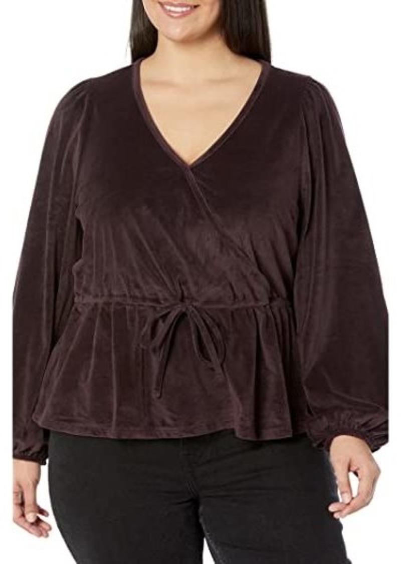 Madewell Plus Fuji Wrap Tie Top