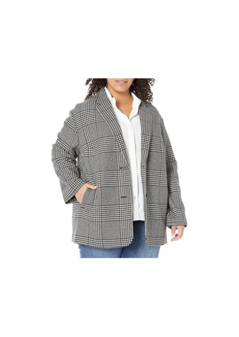 Madewell Plus Oversized Dorset Blazer in Adkins Plaid