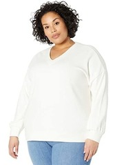 Madewell Plus Size V-Neck Drop Sleeve Sweatshirt