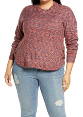 Madewell Space Dye Birchmont Side Button Pullover Sweater