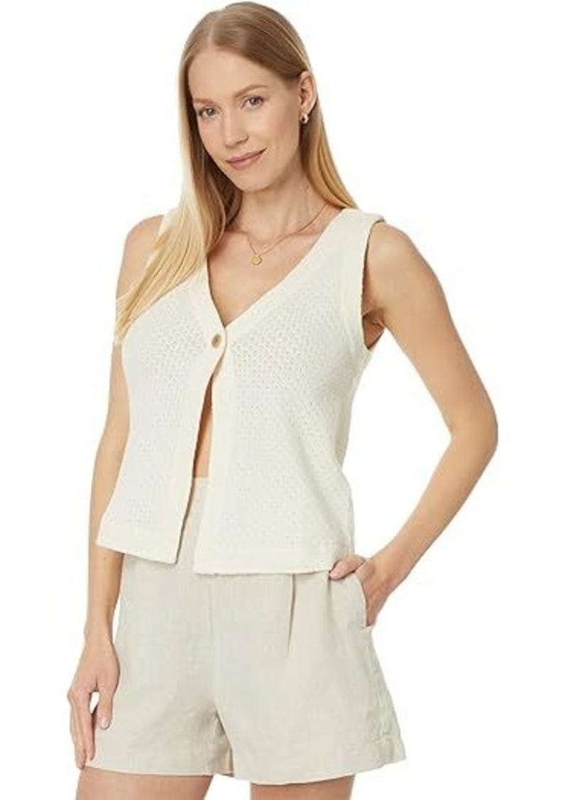 Madewell Pointelle Single-Button Vest