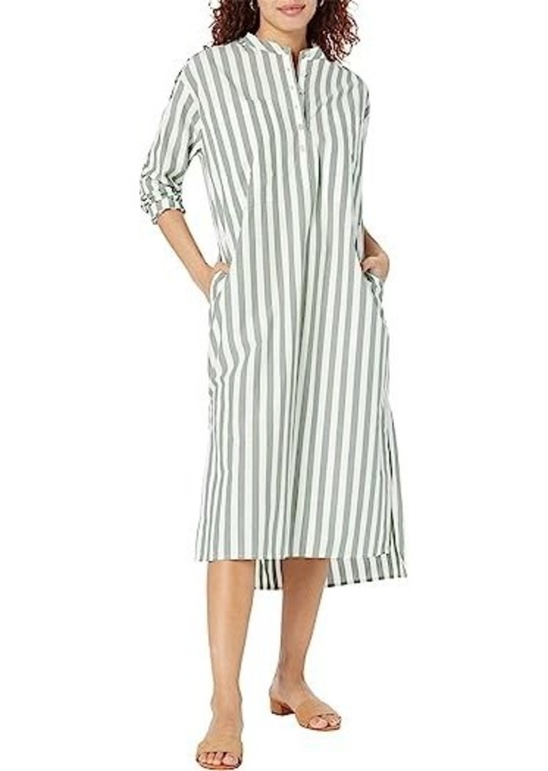 Madewell Poplin Oversized Midi Shirtdress in Stripe