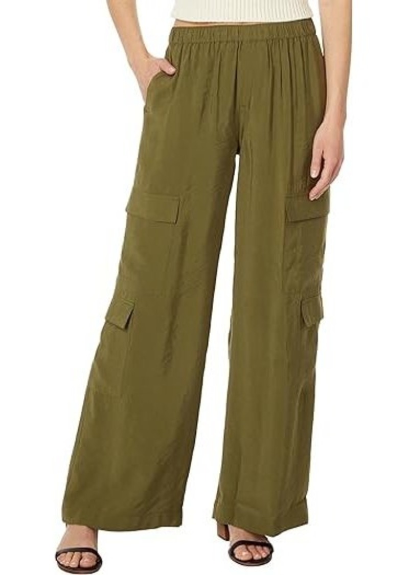 Madewell Pull-On Wide-Leg Cargo Pants in Softdrape