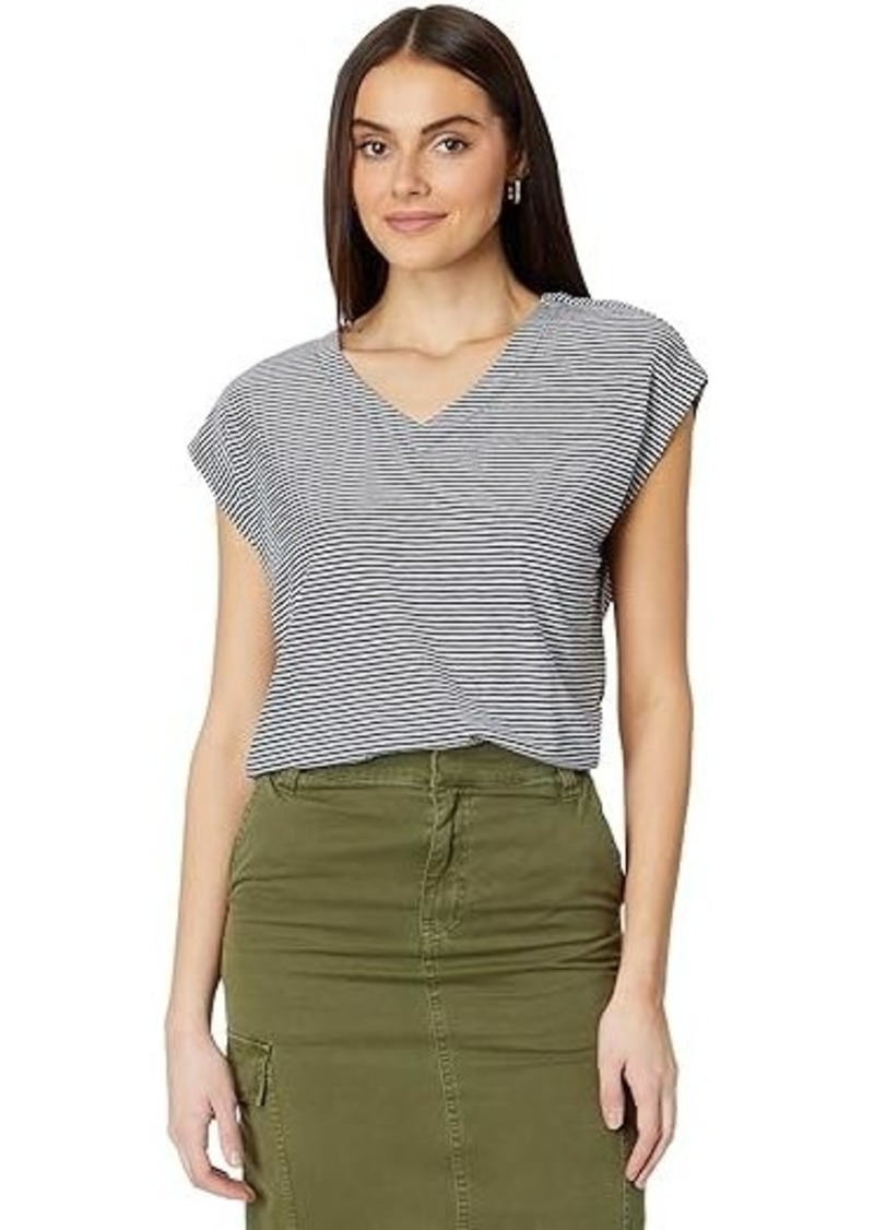 Madewell Relaxed V-Neck Tee in Stripe