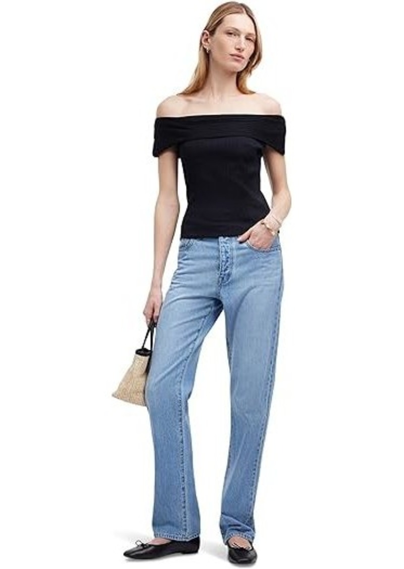 Madewell Ribbed Off-the-Shoulder Top