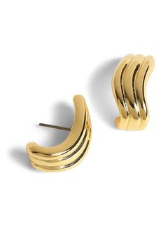 Madewell Ribbed Wavy Statement Earring