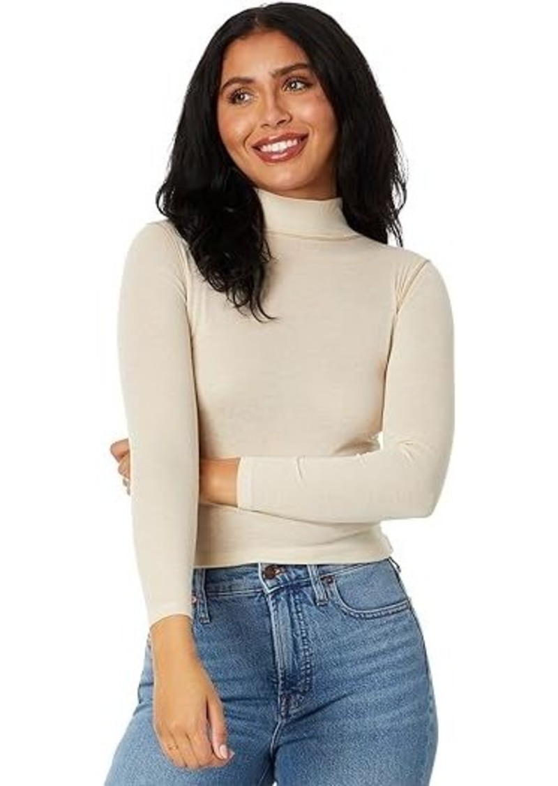 Madewell Semi-Sheer Mockneck Tee