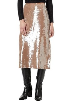 Madewell Sequin-Embellished Midi Skirt