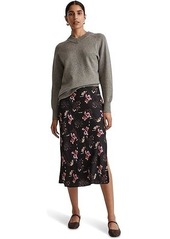 Madewell The Layton Midi Slip Skirt in Ditsy Floral