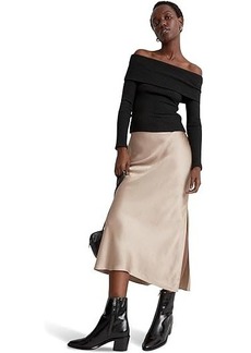 Madewell Satin Maxi Slip Skirt