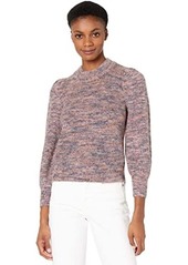 Madewell Space-Dyed Eaton Puff-Sleeve Pullover Sweater