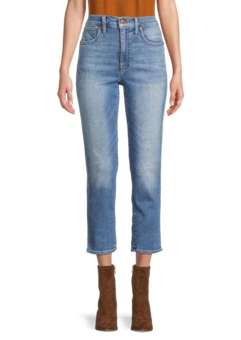 Madewell Stovepipe Mid Rise Cropped Jeans