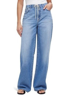 Madewell Superwide-Leg Jeans in Hambley Wash: Drawstring Edition