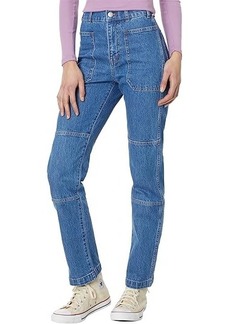 Madewell The '90s Straight Cargo Jean in Fenwood Wash