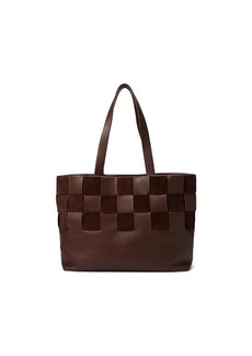Madewell The Basketweave Tote in Leather and Suede