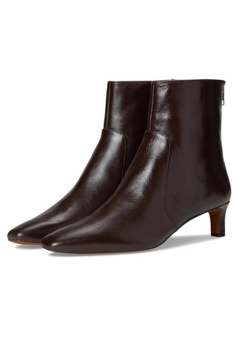 Madewell The Dimes Kitten-Heel Boot In Crinkle Leather