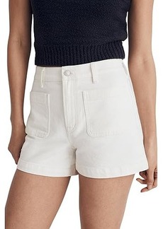 Madewell The High-Rise Sailor Short in Tile White