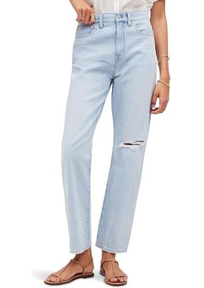 Madewell The Perfect Summer '90s Straight Crop Jean in Fitzgerald Wash