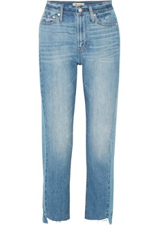 Madewell The Perfect Summer Frayed High-rise Straight-leg Jeans
