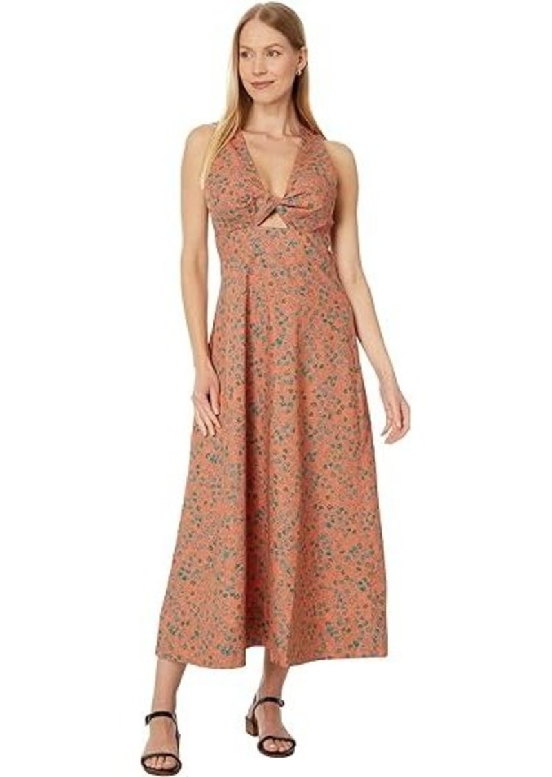 Madewell Twist-Front Midi Dress in Floral