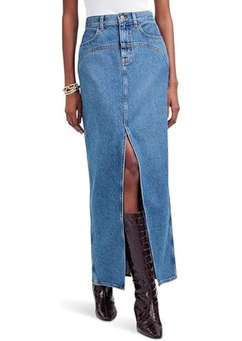 Madewell Western Yolk Maxi Skirt Indigo