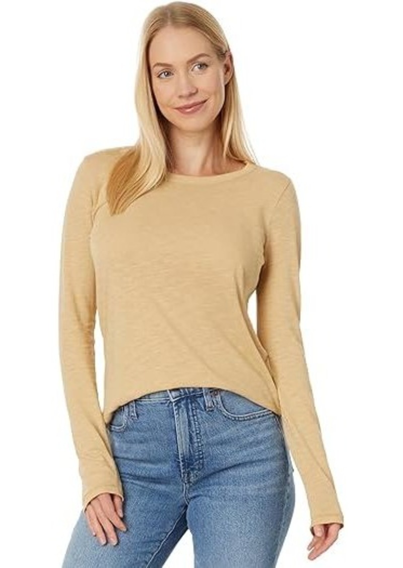 Madewell Whisper Cotton Rib-Crewneck Long-Sleeve Tee