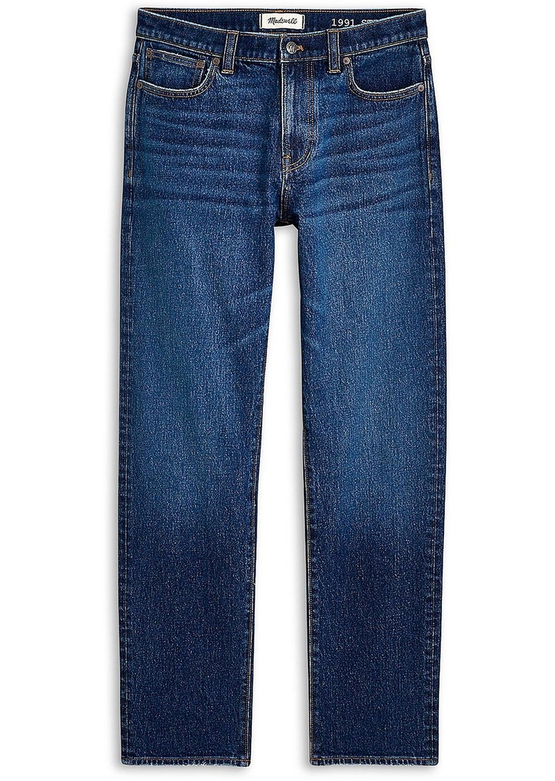 Madewell Womens Ankle Denim Straight Leg Jeans