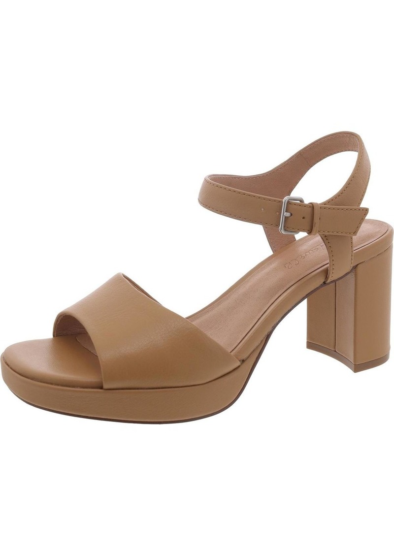 Madewell Womens Leather Block Heel Slingback Sandals