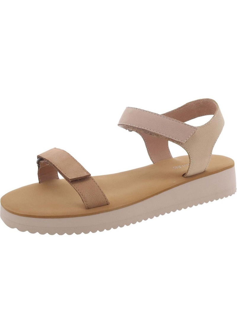 Madewell Womens Leather Round toe Wedge Sandals