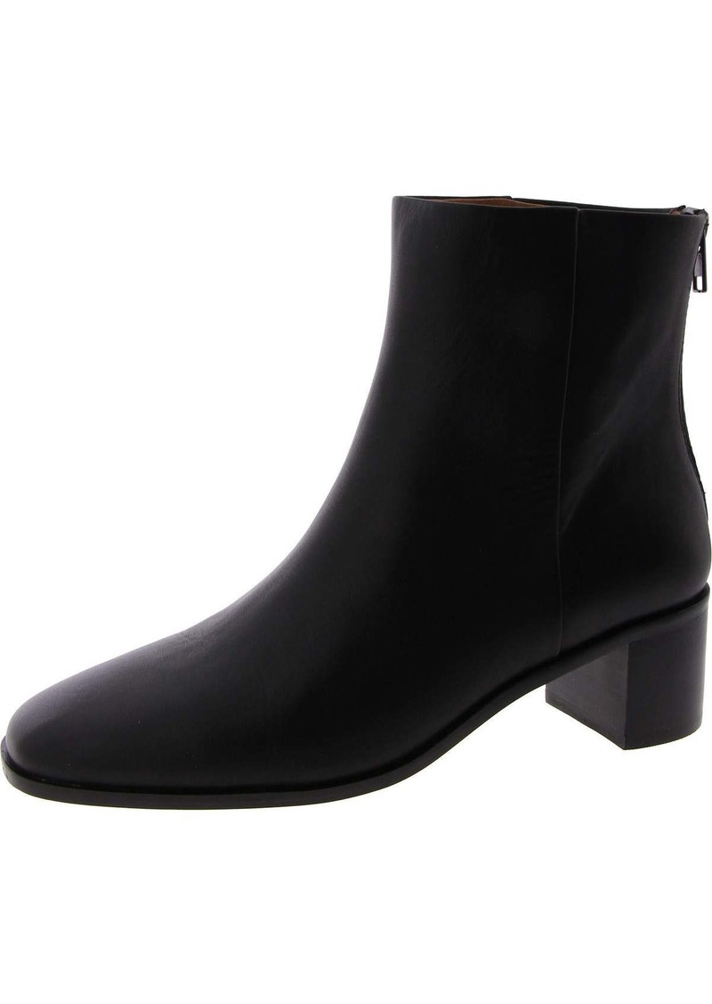 Madewell Womens Leather Square Toe Ankle Boots