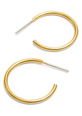 Madewell Small Hoop Earrings in Vintage Gold at Nordstrom
