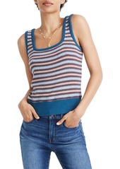 Women's Madewell Stripe Ribbed Square Neck Tank