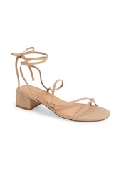 Madewell The Brigitte Lace-Up Sandal in Sandstone at Nordstrom