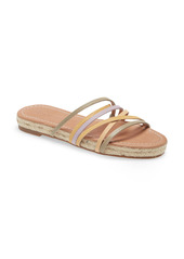 Madewell The Kathryn Espadrille Slide Sandal in Pale Lilac Multi at Nordstrom