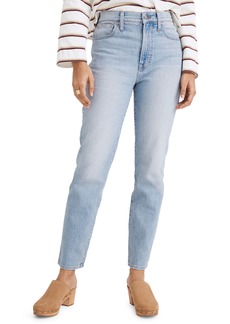 Madewell The Perfect High Waist Tapered Jeans in Fiore Wash at Nordstrom