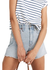 Madewell The Ripped Momjean Recycled Denim Shorts in Byers at Nordstrom