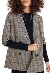 Women's Madewell Women's Caldwell Miltmore Plaid Double Breasted Blazer