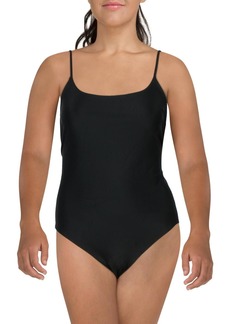 Madewell Womens Solid Recycled Polyester One-Piece Swimsuit