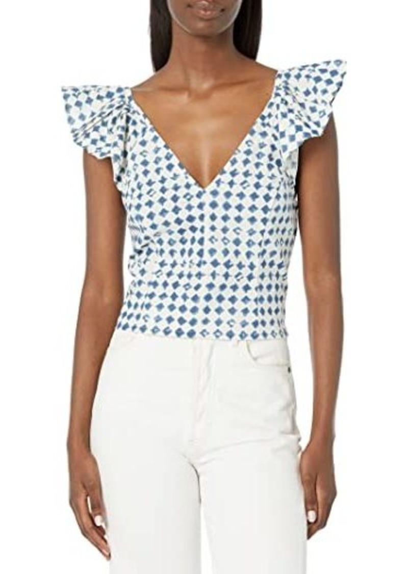 Madewell Shibori-Print V-Back Top